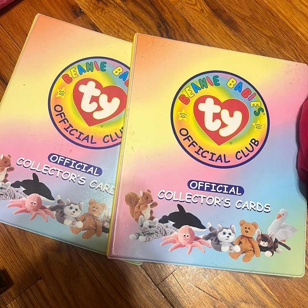 Two used official beanie baby collector’s cards